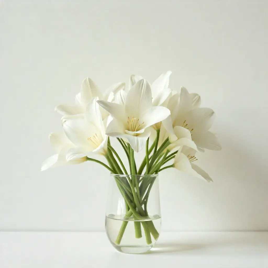 Luxury white floral arrangement